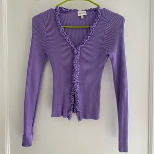 Find me now label purple blouse